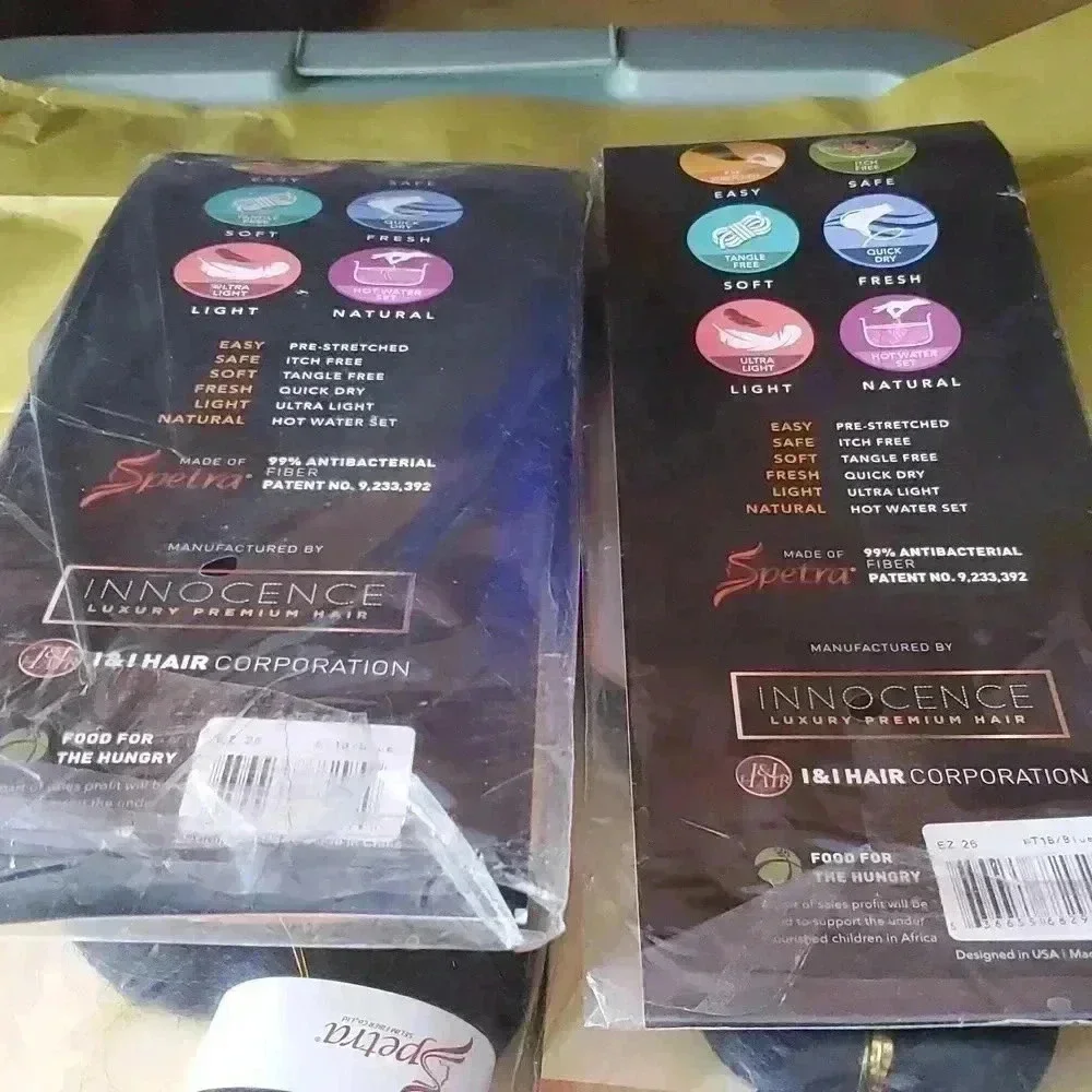 Ezbraid fiber hair color is blue